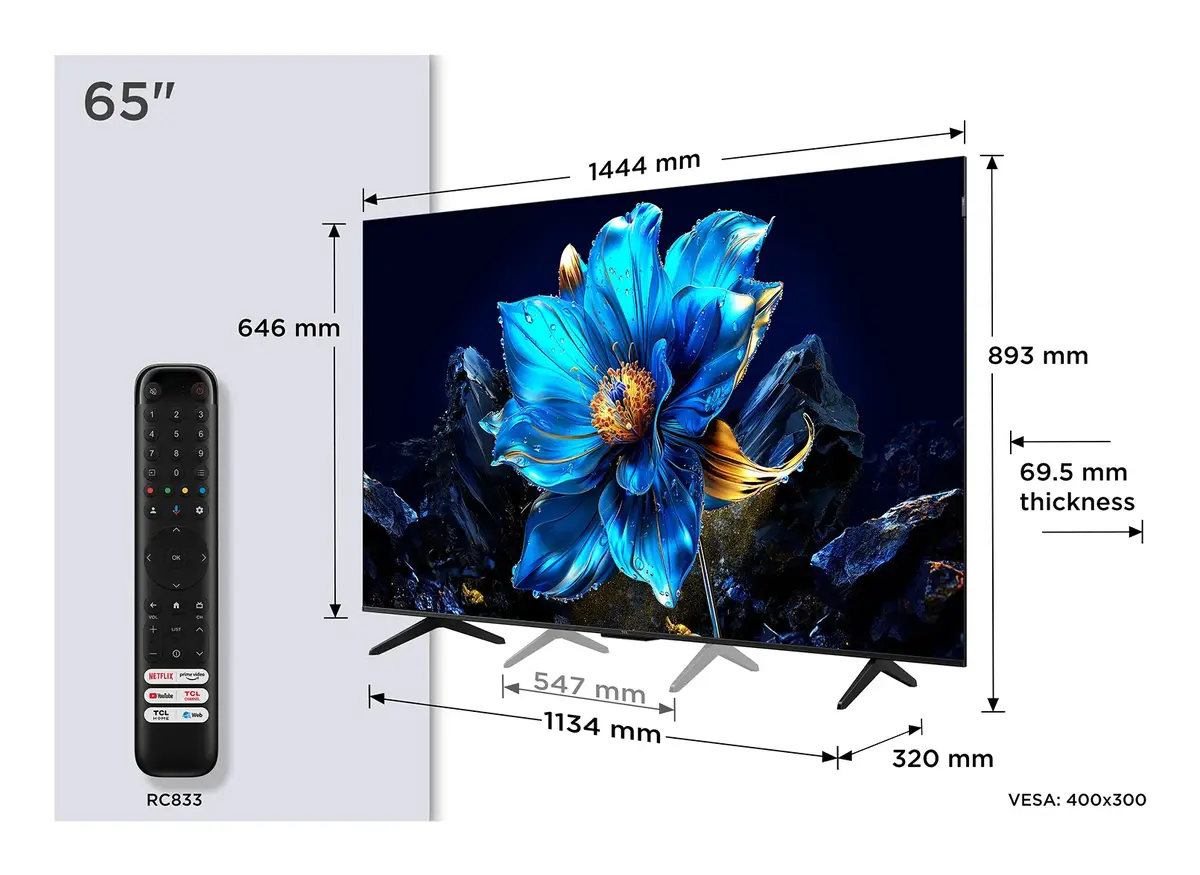 TCL 65" P79K QLED 4K Ultra HD TV Photo 2