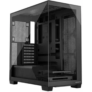 PC case MODECOM Volcano Stellar NF ATX midi tower, tempered glass, black, supports ATX/micro ATX, GPU up to 420mm, CPU cooler 175mm
