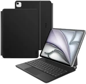 Keyboard case Tech-Protect SC Magnetic for iPad Pro 12.9" (2020–2022) and iPad Air 13" (2024–2025) — Black
