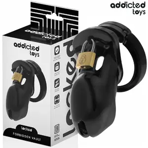 Dzimumlocekļa būris ADDICTED TOYS LOCKED FORBIDDEN VAULT, 10 cm iekšējais garums