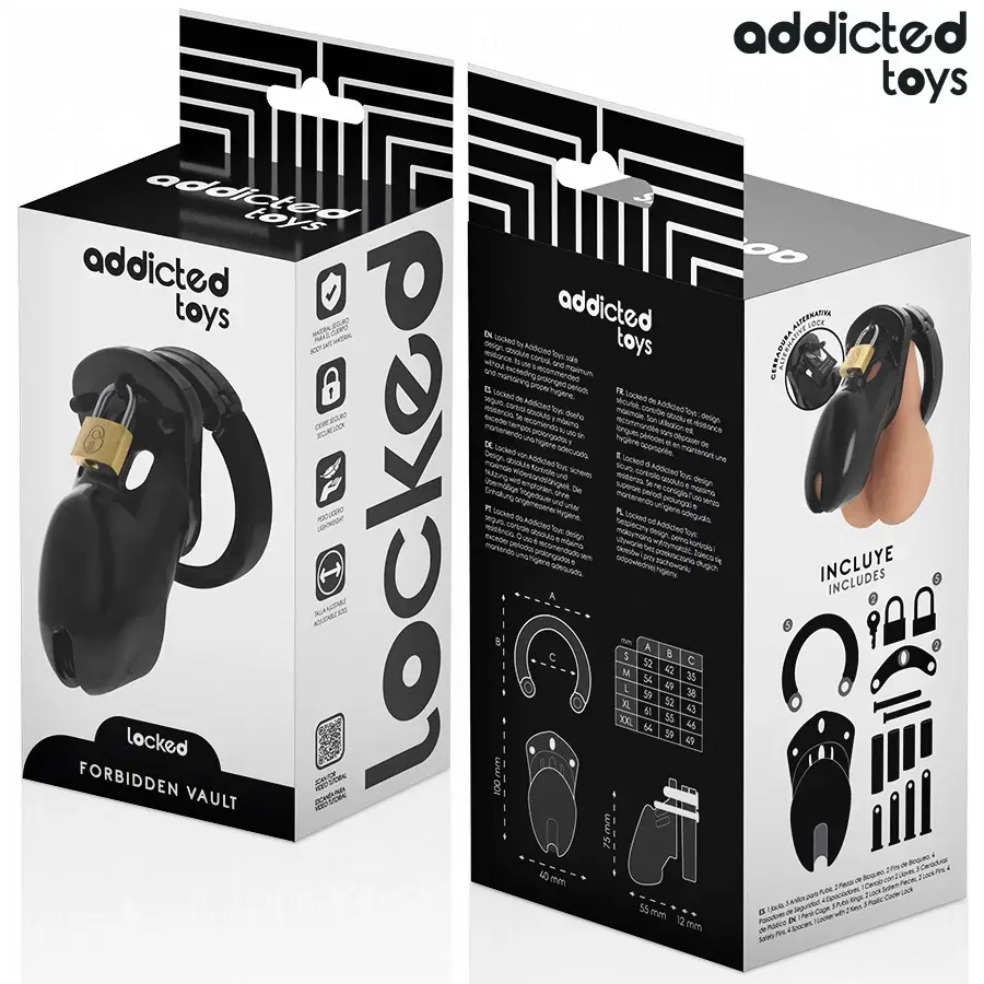 Клетка для пениса ADDICTED TOYS LOCKED FORBIDDEN VAULT 10 см Photo 6