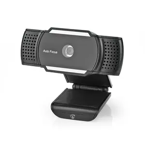 Веб‑камера Nedis WCAM110BK — 5 МП, 2592×1944, USB 2.0, крепление‑клип, черная