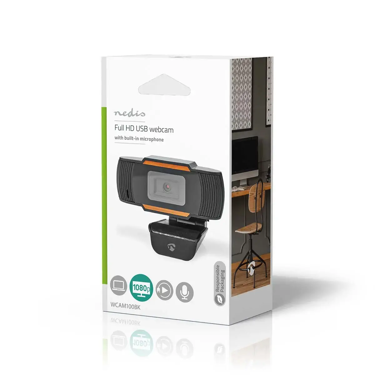 Nedis WCAM100BK webcam — 2 MP Full HD Photo 8