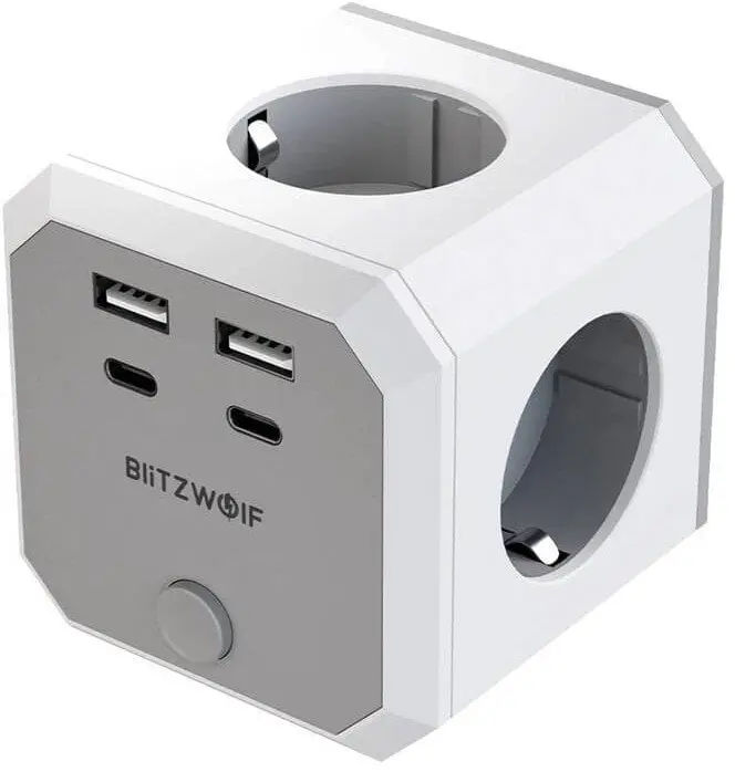 Сетевой фильтр BlitzWolf BW-EC2 — 4×AC 2×USB-A 2×USB-C Photo 4
