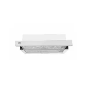Kitchen hood BEKO HNT63322WH with charcoal filter, noise level 65 dB, energy class B