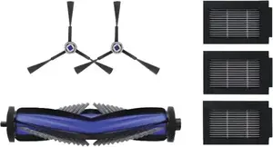 Piederumu komplekts Ecovacs DKT060202 robotizētam putekļsūcējam — 6 gab., melns/zils/pelēks
