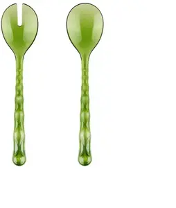Salad servers Guzzini VANITY – Water lily green, set of two serving utensils