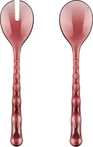 Salad servers Guzzini VANITY Mauve — 2-piece set, plastic serving utensils
