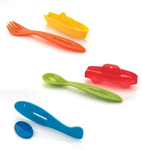 Cutlery set Guzzini TRAFFIC Bimbi 3-piece, assorted colors, children's utensils