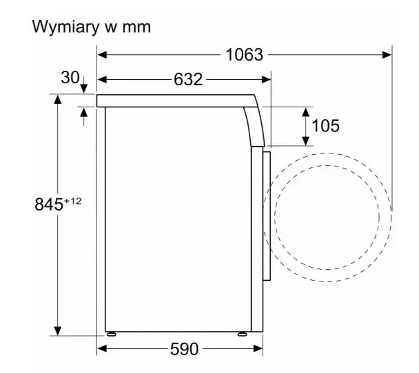 Veļasmašīna Bosch WUU28T10PL 1400 apgr./min, 9 kg Photo 3