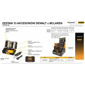 Urbju komplekts DeWalt DT70782-QZ — 10 gab., HSS vītņurbji