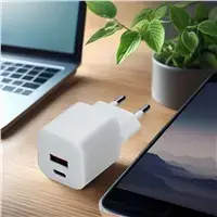 Solight DC77 USB-C USB-A 20W PD GaN charger Photo 2