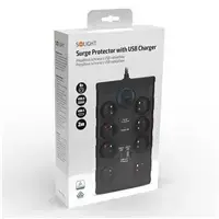Solight PO80B Surge Protector with USB Ports Photo 8