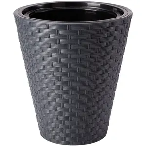 Цветочный горшок FORM_PLASTIC Rattana 40 см, серый