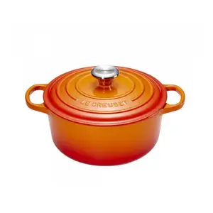 Stock Pot Le Creuset 21177260902430 5.3L Orange Induction