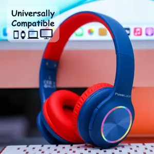 Headphones PowerLocus PLED Kids Blue/Red