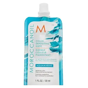 Matu krāsojošā maska Moroccanoil Aquamarine 30 ml barojoša maska ar krāsu pigmentiem