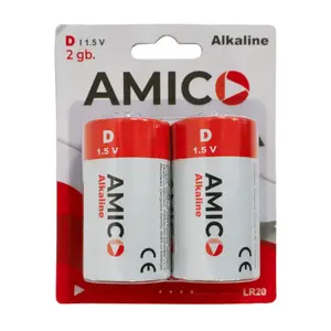 Battery D AMICO 9141809 — 2 pcs, size D (MN1300/R20)