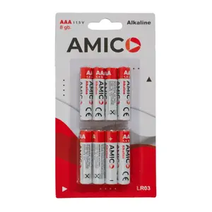 AMICO AAA alkaline battery Model 9141830, single cell, 1.5V