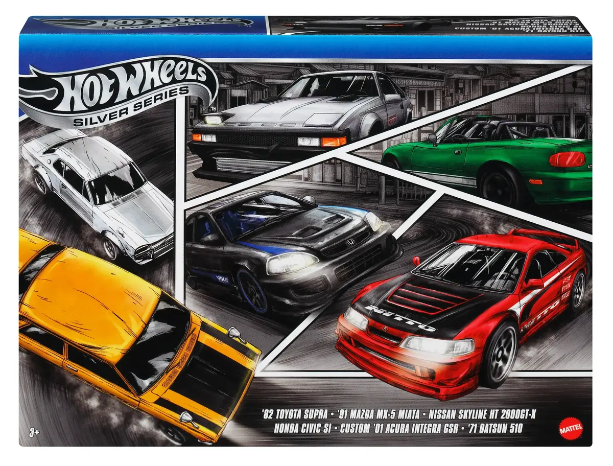 Transportlīdzekļu komplekts Hot Wheels 1:64 Mēroga Metāla Rotaļlietu Mašīnas Photo 2