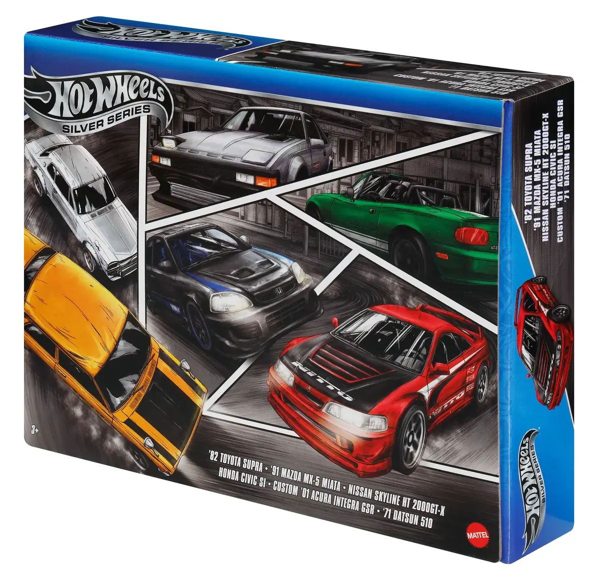 Transportlīdzekļu komplekts Hot Wheels 1:64 Mēroga Metāla Rotaļlietu Mašīnas Photo 3
