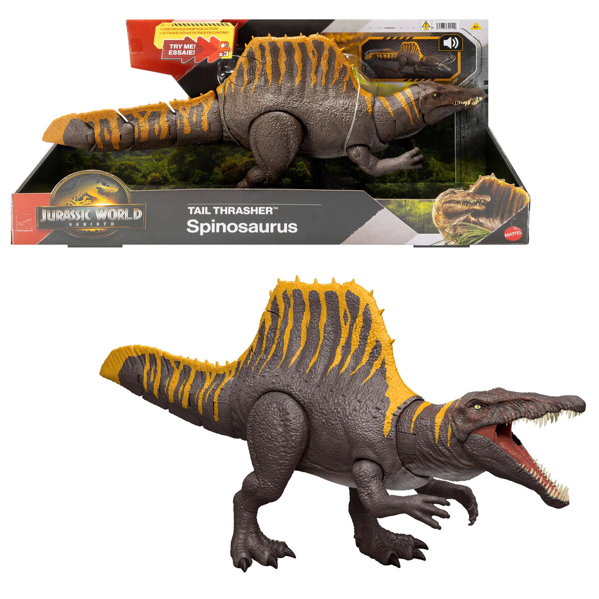 MATTEL Jurassic World Rebirth Tail Thrasher