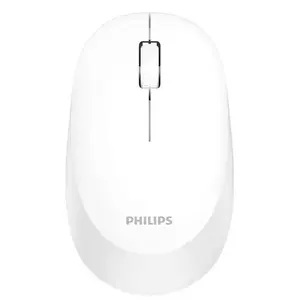 Bezvadu ambidextrāla optiskā pele Philips SPK7307WL/00 — RF bezvadu, 1600 DPI, 3 pogas, balta