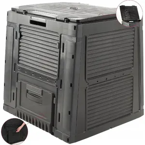 Garden Compost Bin Kadax Keter 470 L with Base — Outdoor Composting Container