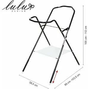 Bath stand Lulu Design MAL000054 100 cm Black – freestanding bathroom shelf 100 cm