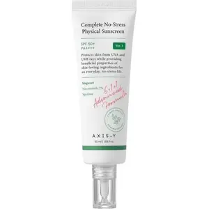 Солнцезащитный крем для лица Axis-y AXIS-Y Complete No-Stress Physical Sunscreen SPF50+ 50 мл