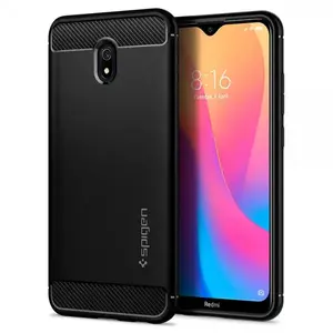 Spigen Rugged Armor mobile phone case Black for Xiaomi Redmi 8A 15.8 cm