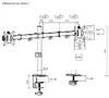 eSTUFF GLB227002 Dual Monitor Desk Mount Photo 6