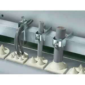 Rittal SZ 2359.000 steel cable support clamp, silver, pack of 25