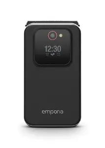 Emporia JOY Телефон начального уровня Раскладной 2.8" 240 x 320 пикселей Черный 2 МП Bluetooth 1300 мАч