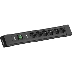Сетевой фильтр Bachmann CONNECTUS с 6×CEE 7/3, SPD-Plus, выключателем, кабель 2,0 м, черный