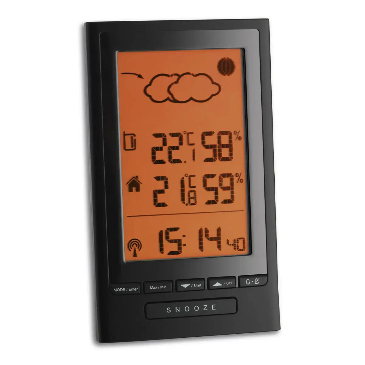 TFA-Dostmann Modus Plus Melns LCD Termometrs Higrometrs Photo 2