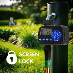 Контроллер полива GreenBlue GB390 на батареях, IP55, макс. 300 мин, мин. 1 мин, встроенный дисплей