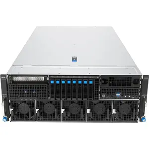 Rack serveris Asus RS501A-E12-RS4, 1U šasija, atbalsts AMD EPYC 9004/9005, 24 DIMM DDR5 (līdz 2,3 TB), 4 x 2,5"/3,5" bays, 1600W redundantais barošanas bloks