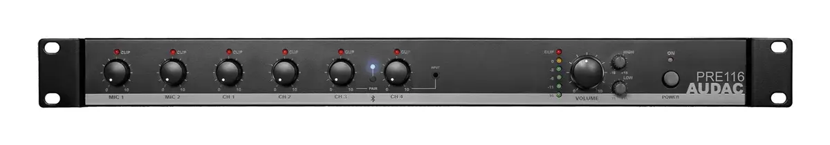 Audio priekšpastiprinātājs AUDAC PRE116 Bluetooth 90