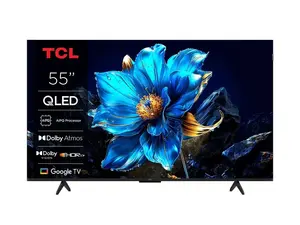TCL 55T69C 55" QLED 4K Ultra HD TV, Direct-LED, Google TV, HDR10+, 60Hz, Dolby Atmos, Wi‑Fi/Bluetooth
