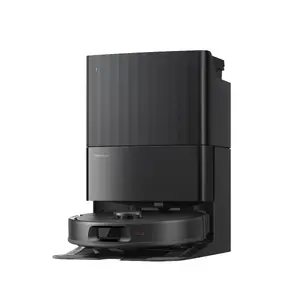 Roborock putekļsūcējs Q Revo L — apaļš robots ar putekļu maisu, 0,33 L tvertne, 2,7 L bāze, 180 min darbība, 5200 mAh, melns