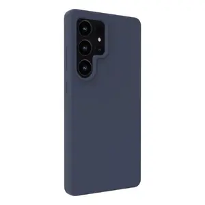Защитный магнитный чехол из софт-тач силикона Evelatus для Samsung Galaxy S25 Ultra — тёмно-синий