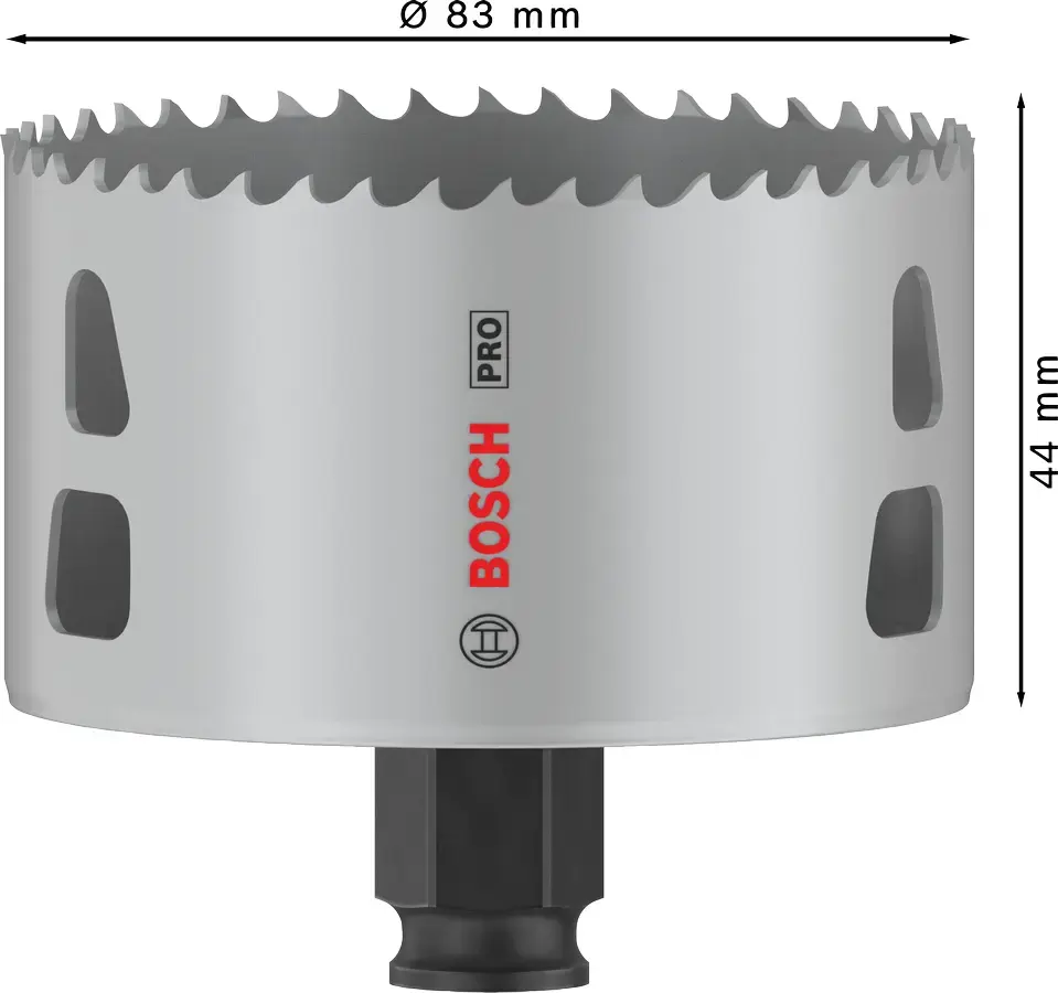 Сверло коронка Bosch PRO Multi Material PC Plus 44/83 mm Photo 2
