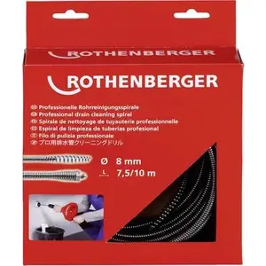 Шнур для прочистки стоков Rothenberger 72412 — длина 7,5 м, диаметр 8 мм