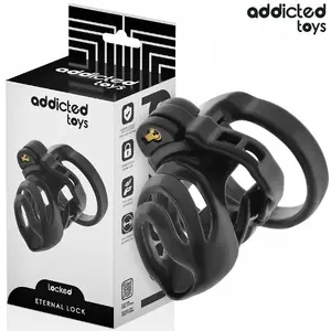 Seksuālās pieķeršanās ierīce ADDICTED TOYS LOCKED ETERNAL LOCK 9 cm — vīriešu šķidruma sargs, garums 9 cm