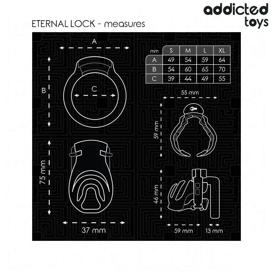 Клетка ADDICTED TOYS LOCKED ETERNAL LOCK 9 см Photo 5