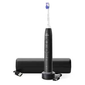 Sonic toothbrush Philips Series 6500 HX7411/02 — 62,000 mpm, 3 modes, pressure sensor, Bluetooth, travel case (black)