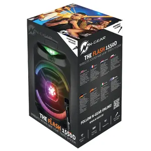 Портативная колонка N-Gear The Flash 1550 Disco, черный