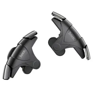 Mobile game buttons HOCO GM5 Wolf — detachable black and grey fingertip triggers for smartphones