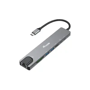 Equip USB-C 8 in 1 Multifunkcionālais adapteris Vadu USB Type-C 100W